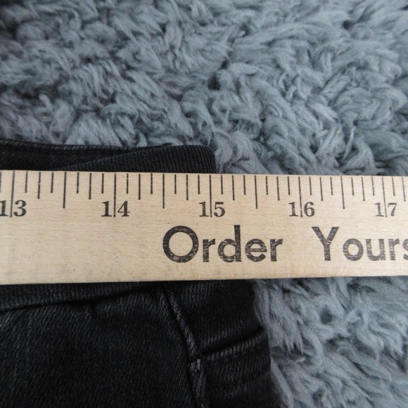 VERVET Jeans Womens 31 Black Bella High Rise Flare Frayed Hem 30x27* V2520N NWT - Picture 3 of 16